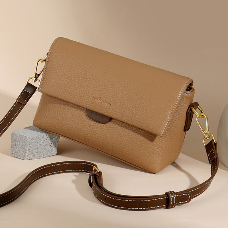 Faux Leather Crossbody Cell Phone Purse with 2 Shoulder Strap