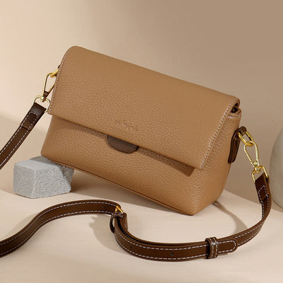 Faux Leather Crossbody Cell Phone Purse with 2 Shoulder Strap