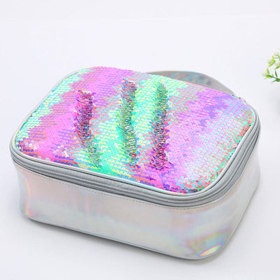Lunch Bag For Children Glitter Heart Pattern Insulated Bag