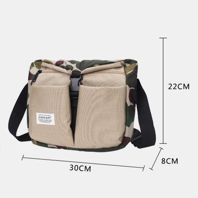 Water Resistant Tactical Shoulder Bag for Men Lightweight Nylon Crossbody Bag