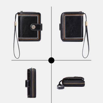 RFID Elegant Bifold Wallet Large Capacity Card Holder