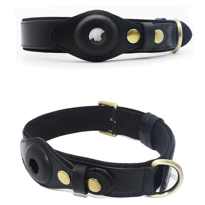 Airtag Leather Pet Collar Airtag Holder