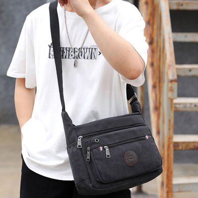 Vintage Large Capacity Canvas Messenger Bag