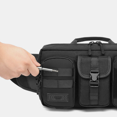 3 Way-Use Large Capacity Waterproof Breathable Comfortable Casual Sling Bag Waist Bag