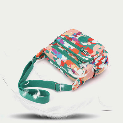 Nylon Crossbody Bag For Women Printing Multi Color Durable Bag