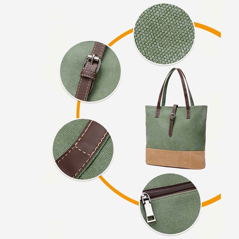 Large Capacity Vintage British Style Handbag Shoulder Bag