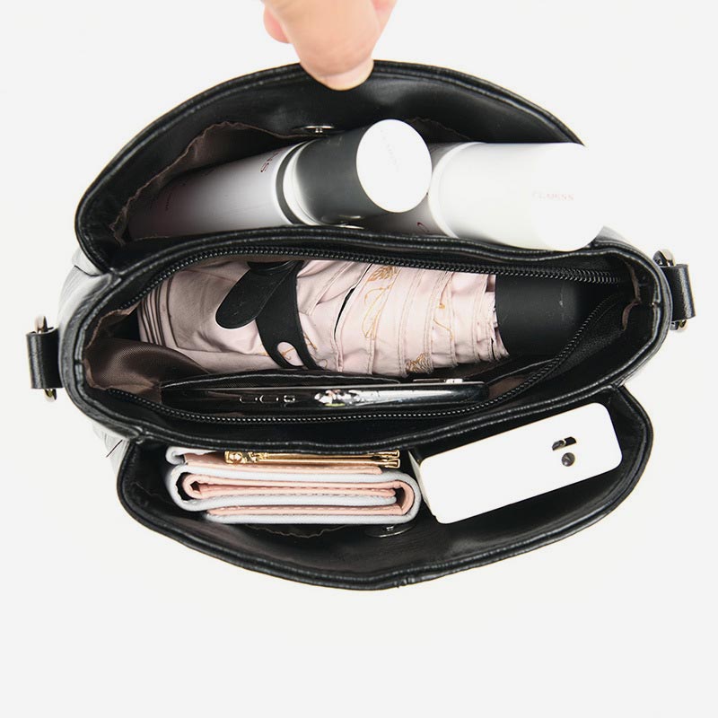 Purses and Handbags for Women Multi-Compartment PU Crossbody Bag Shoulder Bag