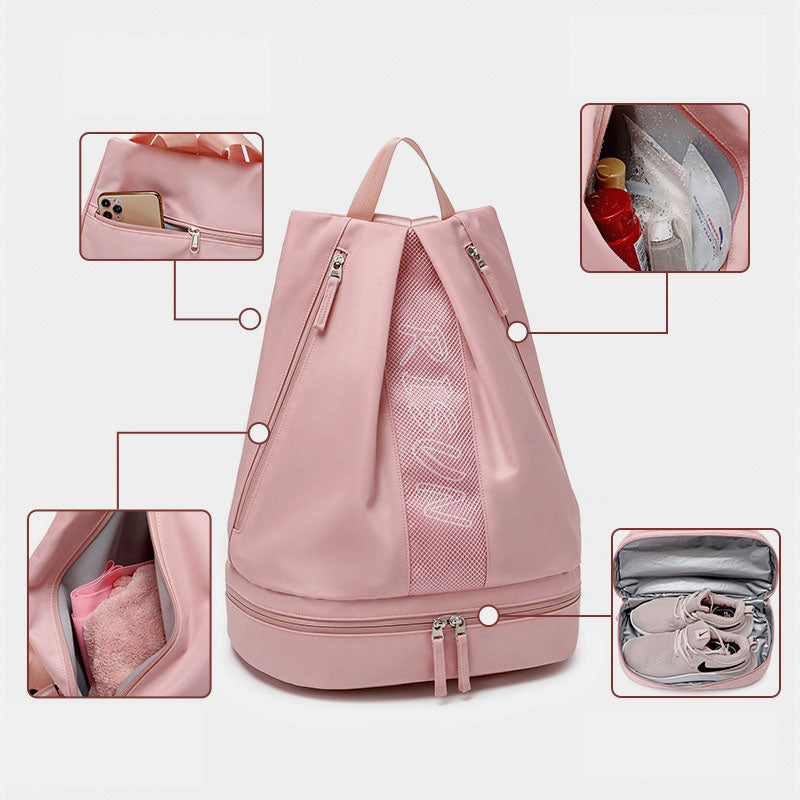 Waterproof Zip Swim Bag Sackpack Backpack Dry Wet Depart Shoulder Rucksack