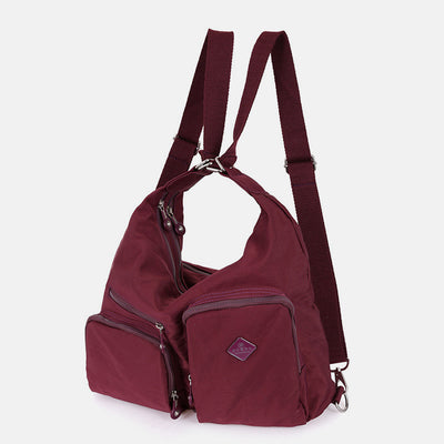 Nylon Hobo Handbags Convertible Backpack Crossbody Shoulder Bag