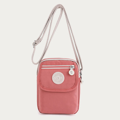 Mini Corssbody Bag Waterproof Nylon Solid Color Simple Shopping Bag