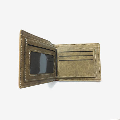 Bad Mother F**ker Wallet for Men Engraved Trifold PU Leather Wallet