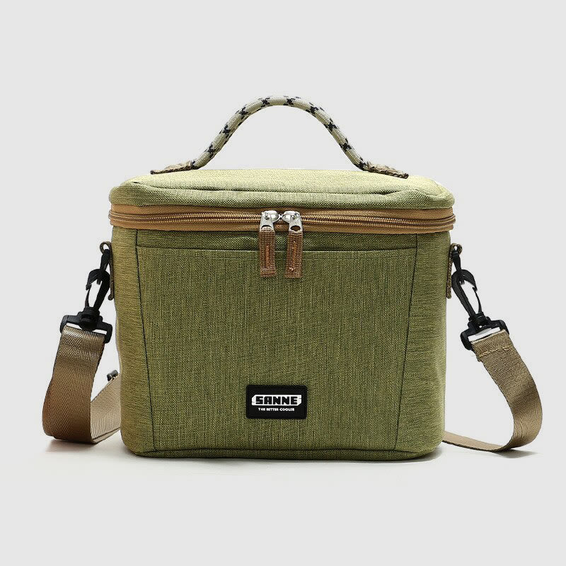 Small Cooler Bag For Picnic Work Oxford Crossbody Lunch Bag