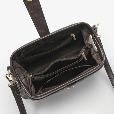Crossbody Bag For Women Business Vintage Mixed Color Clip Bag