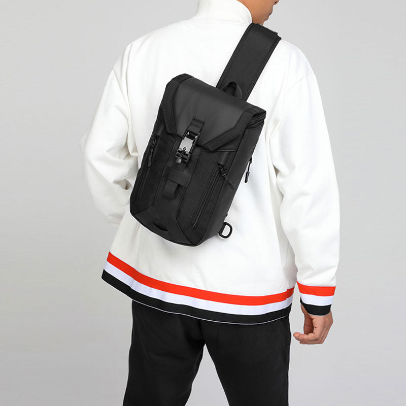 Water-Resistant Sling Bag With USB Charging Port