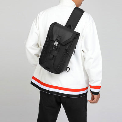Water-Resistant Sling Bag With USB Charging Port