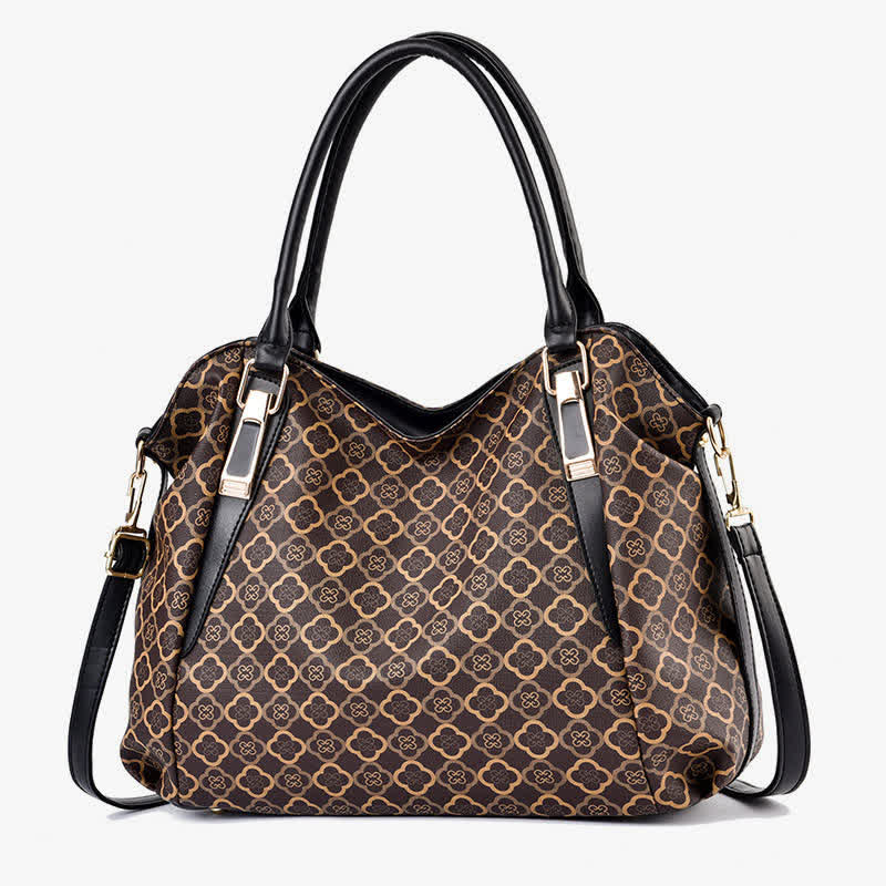 Leather Hobo Bag Large Capacity Tote Handbag Multifuntion Shoulder Purses