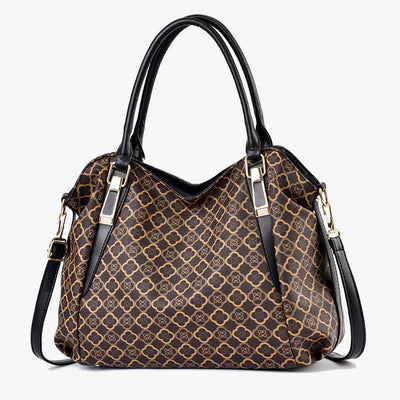 Leather Hobo Bag Large Capacity Tote Handbag Multifuntion Shoulder Purses