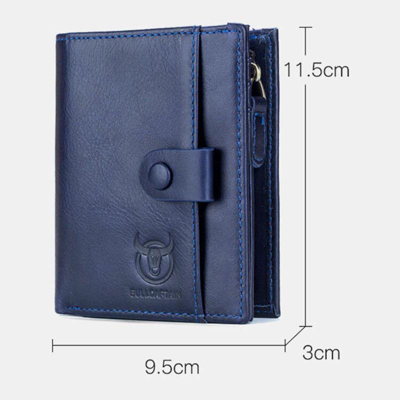 Genuine Leather Vintage Card Holder Money Clip Wallet