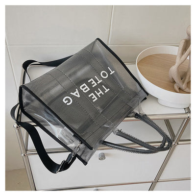 Tote Bag For Women Large Capacity Transparent PVC Crossbody Beach Bag