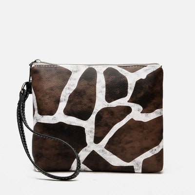 Leopard Print Tote Bag Set For Women Leather Handbag