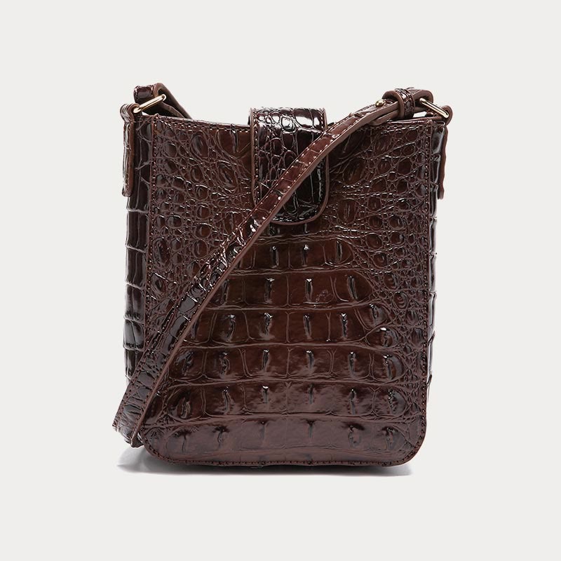 Crossbody Bag For Women Retro Crocodile Pattern Phone Bag