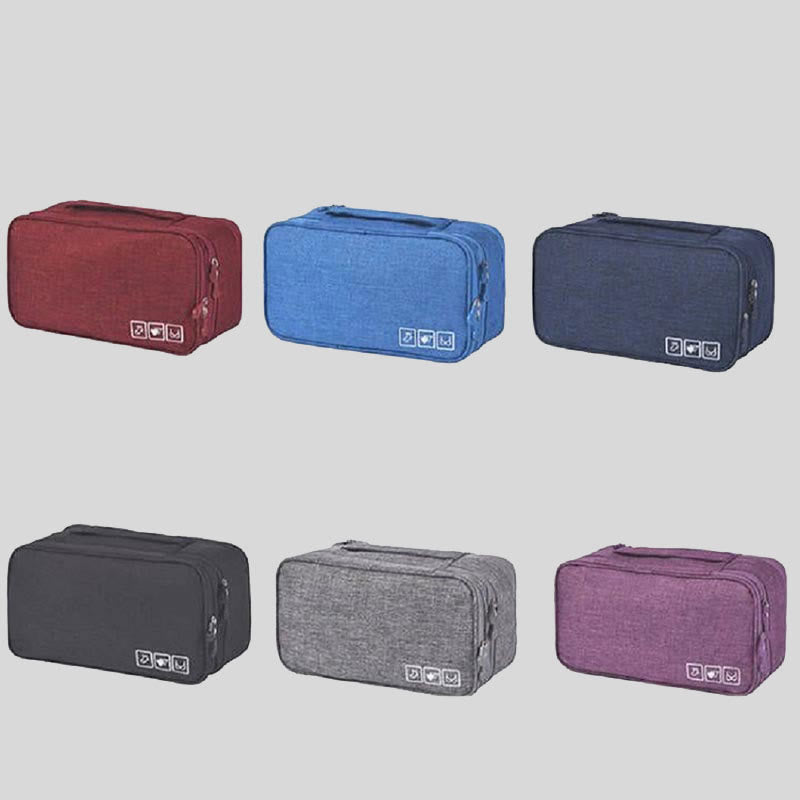 Storage Bag For Travel Oxford Protable Multi-Function Underwear Organizer