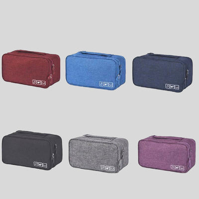 Storage Bag For Travel Oxford Protable Multi-Function Underwear Organizer