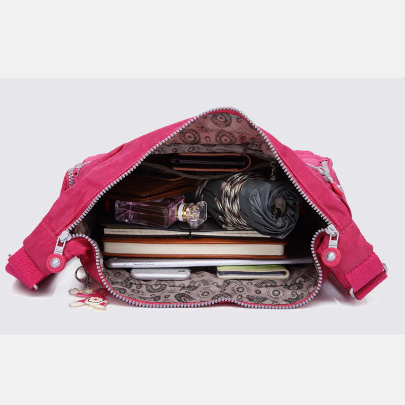 Crossbody Bag for Women Lightweight Multi-Pocket Casual Canvas Shoulder Purse