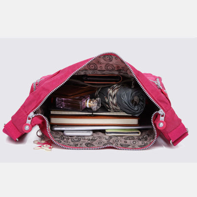 Crossbody Bag for Women Lightweight Multi-Pocket Casual Canvas Shoulder Purse