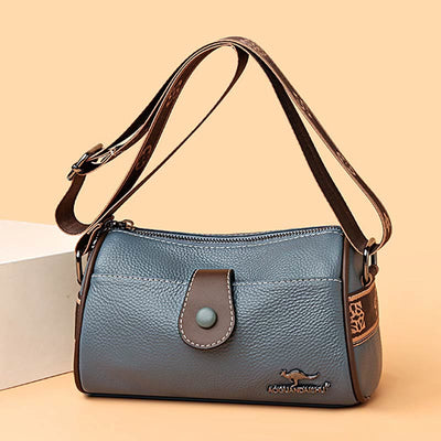 Retro Lady Underarm Bag Wide Strap Simple Women Crossbody Bag