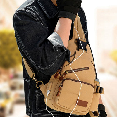 Sling Bag For Men Casual Travel Outdoor Hiking Crossbody Daypack