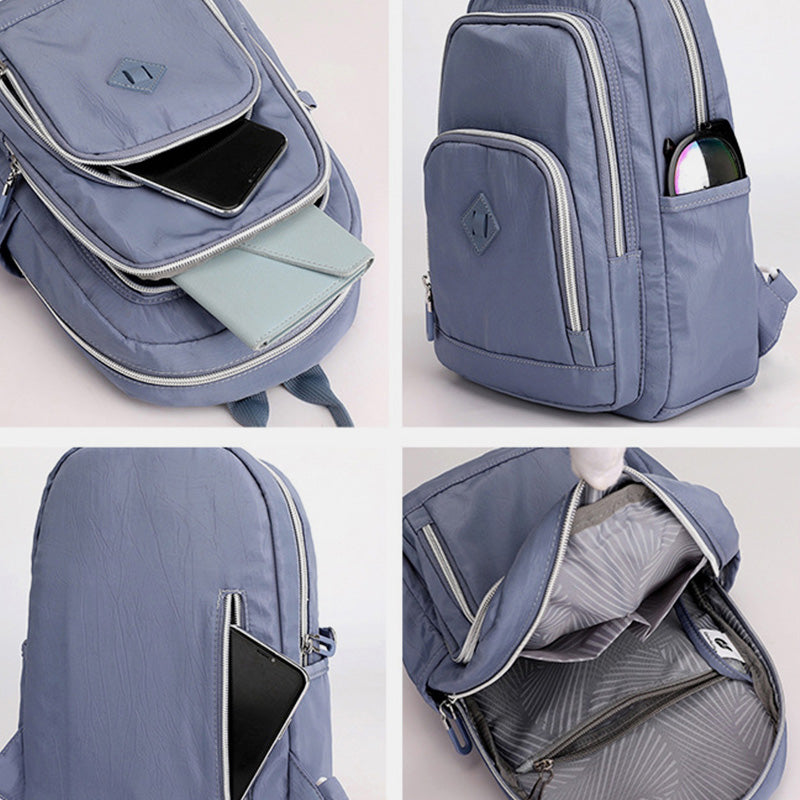 3 Way Use Functional Sling Bag Backpack for Women Lightweight Waterproof