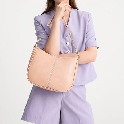 Shoulder Bag For Women Double Strape Elegant PU Leather Bag