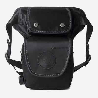 Retro Leg Bag For Men Outdoor Sports Canvas Crossbody Bag