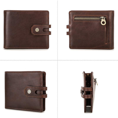 Bifold RFID Blocking Leather Wallet