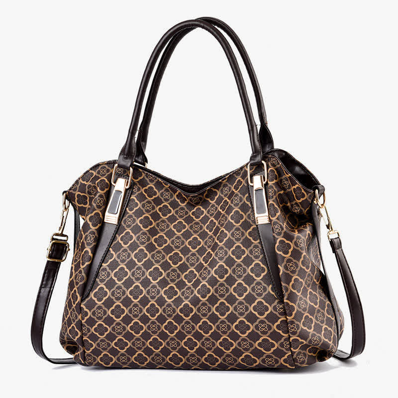 Leather Hobo Bag Large Capacity Tote Handbag Multifuntion Shoulder Purses