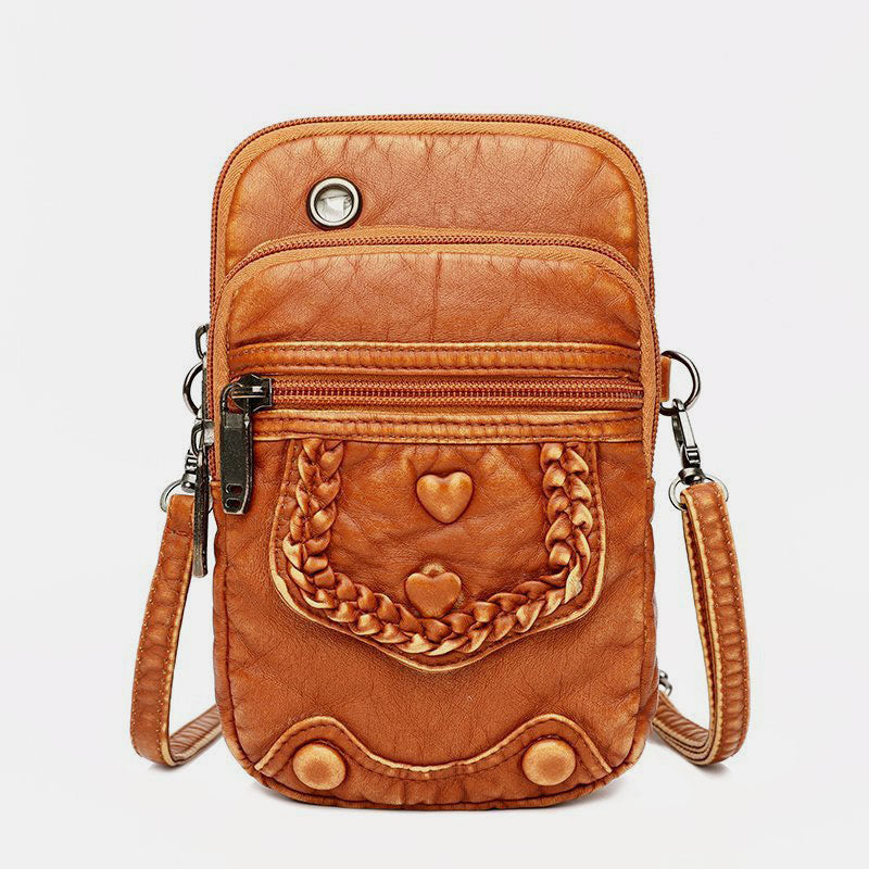 Large Capacity Retro Mobile Phone Bag Crossbody Bag