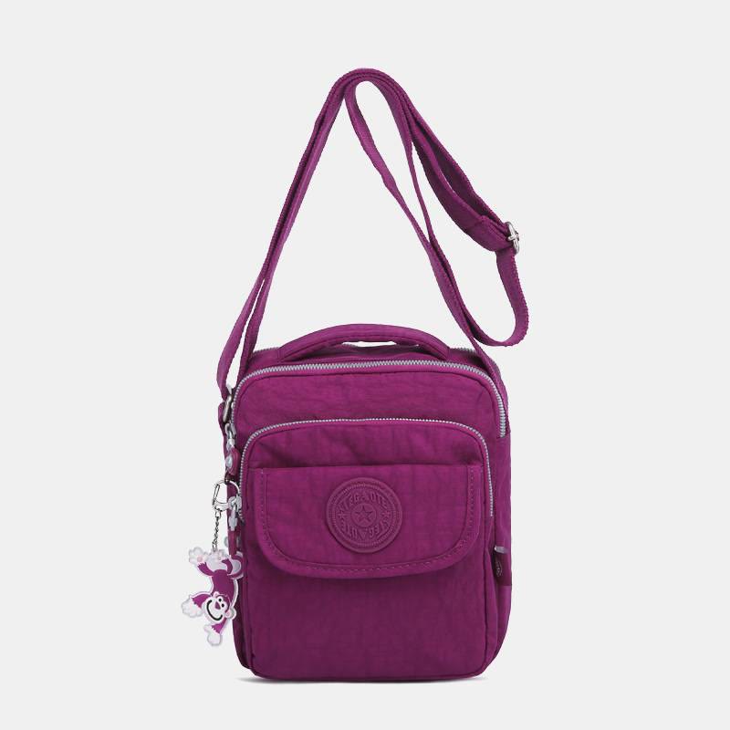 Triple Zip Waterproof Small Casual Crossbody Bag