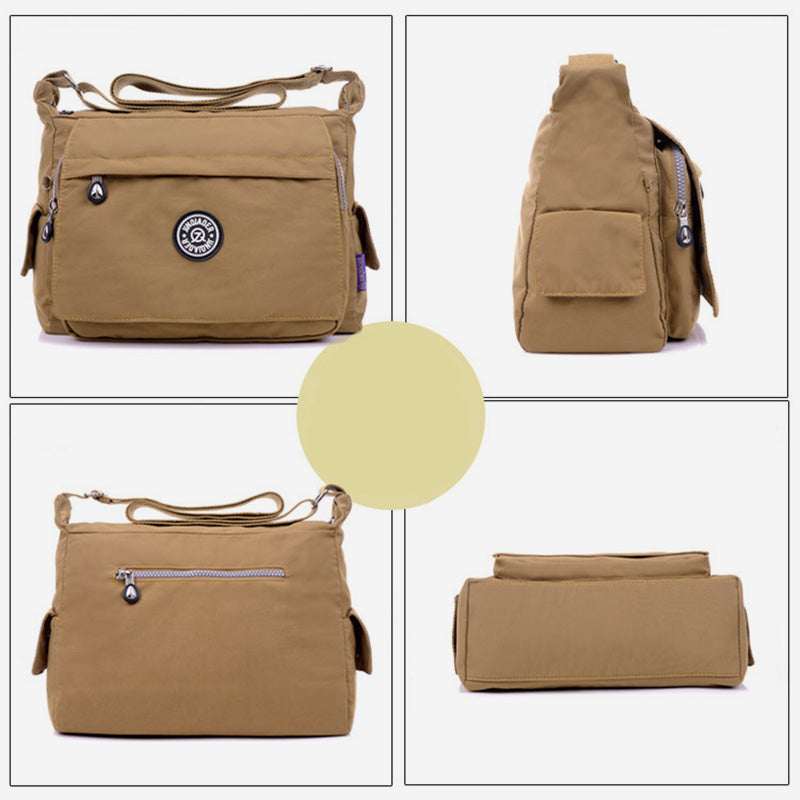 Large Capacity Waterproof Nylon Crossbody Bag