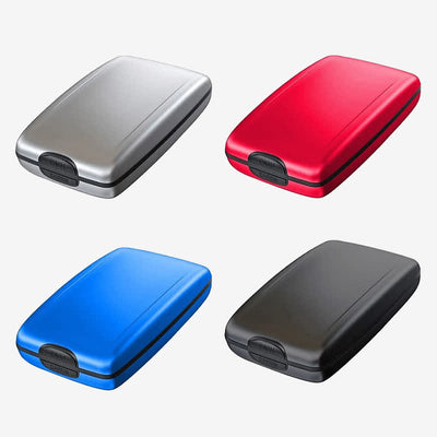 RFID Blocking Aluminum Alloy Wallet Case Card Holder Money Organizer