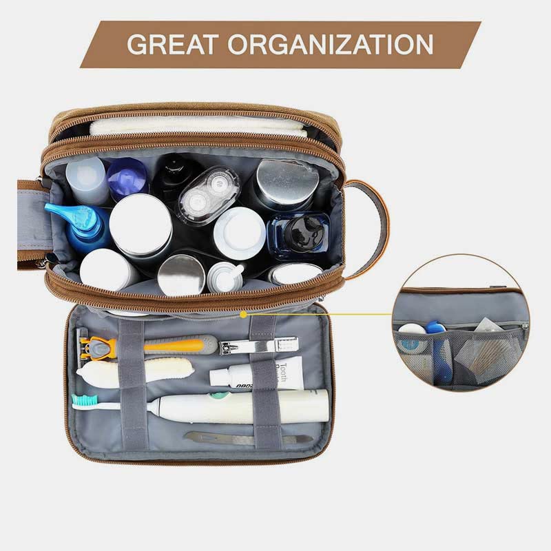 Storage Bag For Men Business Black Oxford Dry Wet Separation Travel Bag