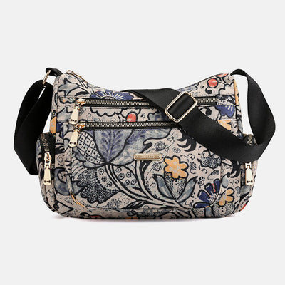 Lightweight Flower Printed Crossbody Bag