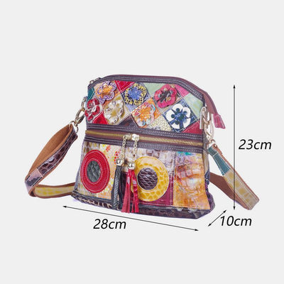 Large Capacity Flower Pattern Crossbody Bag
