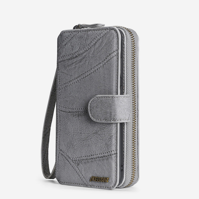 Wallet Case for iPhone 15/16 Series Magnetic Detachable Wallet Purse