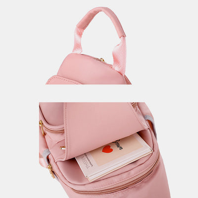 Women's Convertible Sling Bag Lightweight Casual Mini Backpack Chest Bag