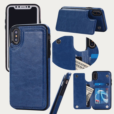 Phone Case For iPhone 13/14 Samsung S22/S20 Magnetic Wallet Case