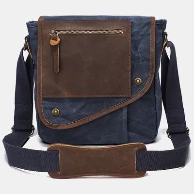 Men Messenger Bags Canvas Crossbody Shoulder Bag Travel Work Purse