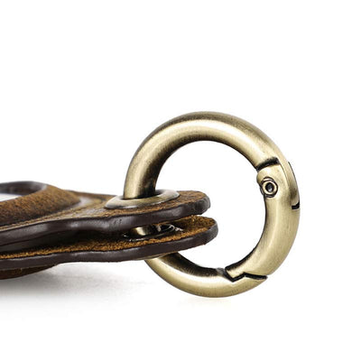 Functional Leather Airtag Keychain