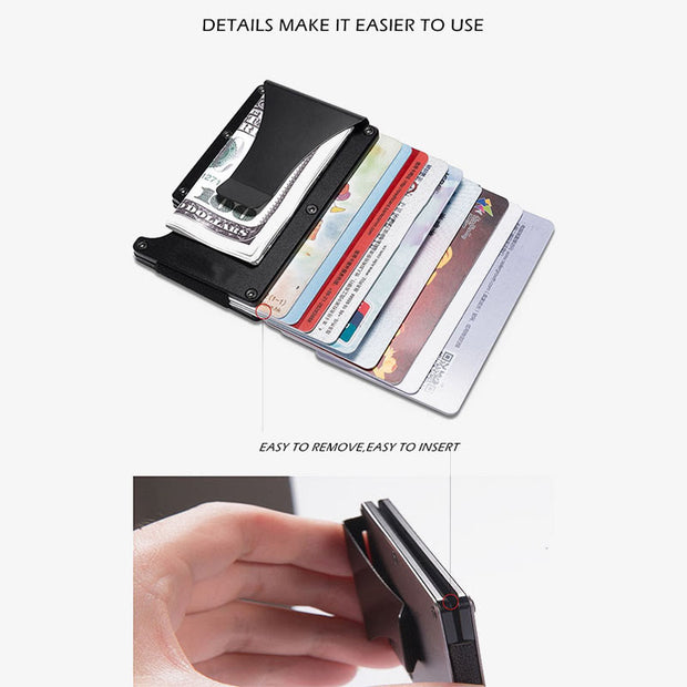 RFID Blocking Credit Card Holder Card Case Minimalist Wallet for Men