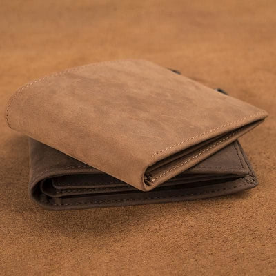 Thin Wallet For Family Laser Inscription Leather Purse Gift